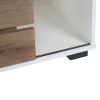 Woven Paths 32 Sliding Slat Door Accent Cabinet, ding Single Slat Door Storage Console