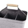 Galvanized Metal Sturdy Carry All Serveware; Gray