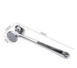 Zinc Alloy Meat Tenderizer Double Sided Non-Slip Handle Meat Mallet Kitchen Tool