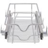 Pull-Out Wire Baskets 2 pcs Silver 11.8