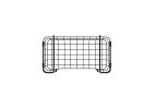 Oceanstar Stackable Metal Wire Storage Basket Set for Pantry, Countertop, Kitchen or Bathroom â€“ Black, Set of 3