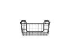 Oceanstar Stackable Metal Wire Storage Basket Set for Pantry, Countertop, Kitchen or Bathroom â€“ Black, Set of 3