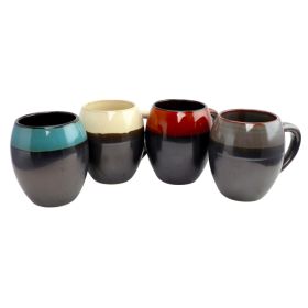 Gibson Home Soroca 19.5 oz Mug Set, Set of 4 Assorted Colors