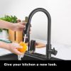 Aquacubic Pull-Out Kitchen Faucet Sprayer Head Replacement;  3 Function Kitchen Tap Hose Spray Spout; Pull Down Kitchen Sink Spray Nozzle