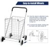 Portable Folding Shopping Cart Utility for Grocery Laundry